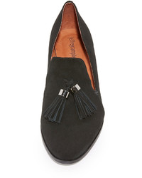 schwarze Wildleder Slipper von Jeffrey Campbell