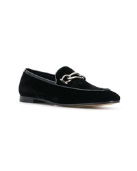 schwarze Wildleder Slipper von Salvatore Ferragamo