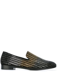 schwarze Wildleder Slipper von Giuseppe Zanotti Design