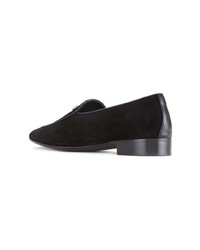 schwarze Wildleder Slipper von Giuseppe Zanotti Design