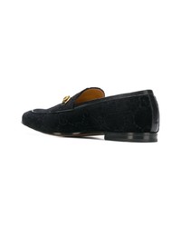 schwarze Wildleder Slipper von Gucci