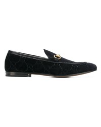 schwarze Wildleder Slipper von Gucci