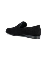 schwarze Wildleder Slipper von Jimmy Choo