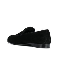 schwarze Wildleder Slipper von Jimmy Choo