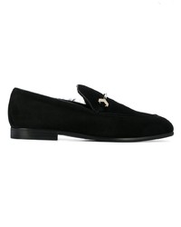 schwarze Wildleder Slipper von Jimmy Choo