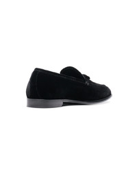 schwarze Wildleder Slipper von Jimmy Choo