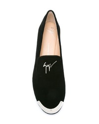 schwarze Wildleder Slipper von Giuseppe Zanotti Design