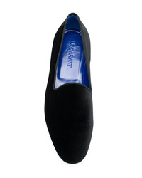 schwarze Wildleder Slipper von Leqarant