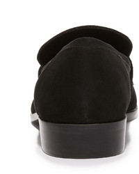 schwarze Wildleder Slipper von Steven