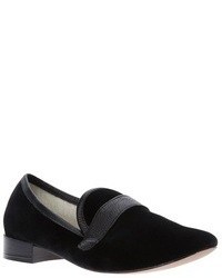 schwarze Wildleder Slipper von Repetto