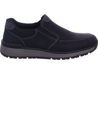 schwarze Wildleder Slipper von Rieker