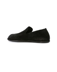 schwarze Wildleder Slipper von Guidi