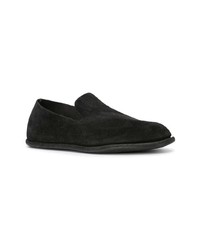 schwarze Wildleder Slipper von Guidi