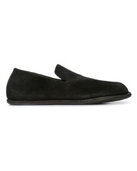 schwarze Wildleder Slipper von Guidi