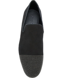 schwarze Wildleder Slipper von Jimmy Choo