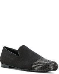 schwarze Wildleder Slipper von Jimmy Choo