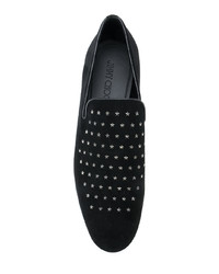 schwarze Wildleder Slipper von Jimmy Choo