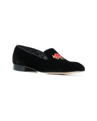 schwarze Wildleder Slipper von Church's