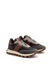 schwarze Wildleder Sportschuhe von Tod's