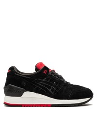 schwarze Wildleder Sportschuhe von Asics