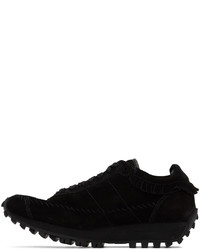 schwarze Wildleder Sportschuhe von VISVIM