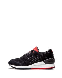 schwarze Wildleder Sportschuhe von Asics