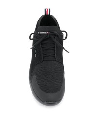 schwarze Wildleder Sportschuhe von Tommy Hilfiger