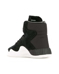 schwarze Wildleder Sportschuhe von adidas