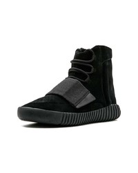 schwarze Wildleder Sportschuhe von adidas YEEZY