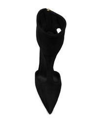 schwarze Wildleder Stiefeletten mit Ausschnitten von Giuseppe Zanotti Design