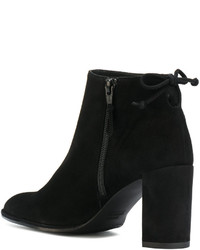 schwarze Wildleder Stiefeletten von Stuart Weitzman