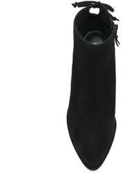 schwarze Wildleder Stiefeletten von Stuart Weitzman