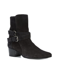 schwarze Wildleder Stiefeletten von Amiri