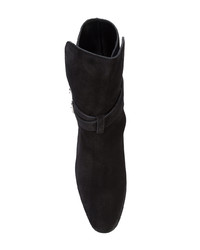 schwarze Wildleder Stiefeletten von Amiri