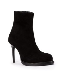 schwarze Wildleder Stiefeletten von Ann Demeulemeester