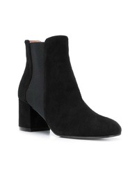 schwarze Wildleder Stiefeletten von Pollini