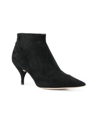 schwarze Wildleder Stiefeletten von Nina Ricci