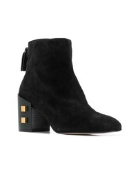 schwarze Wildleder Stiefeletten von Stuart Weitzman