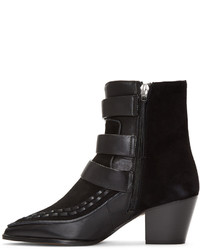 schwarze Wildleder Stiefeletten von Isabel Marant