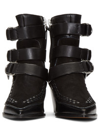 schwarze Wildleder Stiefeletten von Isabel Marant