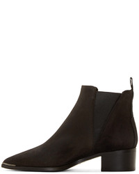 schwarze Wildleder Stiefeletten von Acne Studios