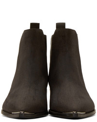 schwarze Wildleder Stiefeletten von Acne Studios