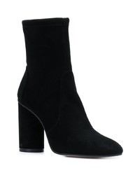 schwarze Wildleder Stiefeletten von Stuart Weitzman