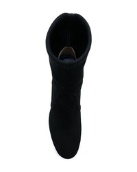 schwarze Wildleder Stiefeletten von Stuart Weitzman