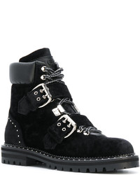 schwarze Wildleder Stiefeletten von Jimmy Choo