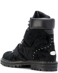 schwarze Wildleder Stiefeletten von Jimmy Choo