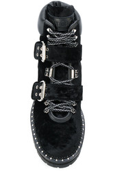 schwarze Wildleder Stiefeletten von Jimmy Choo