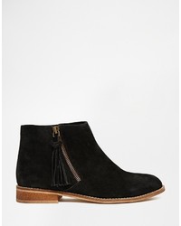 schwarze Wildleder Stiefeletten von Asos