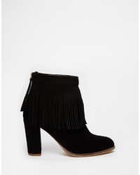 schwarze Wildleder Stiefeletten von Asos