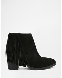 schwarze Wildleder Stiefeletten von Asos